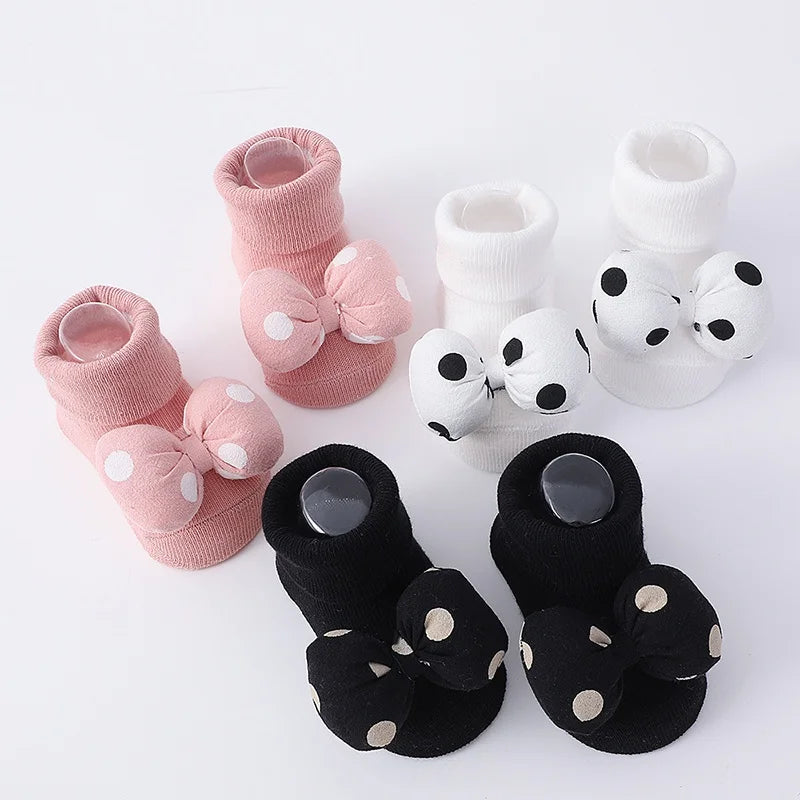 đđ§ŠChaussettes + Bandeau NĆud â Doux & Ălastique â Naissance Ă 12 Moisâą - PlanĂšte bĂ©bĂ©