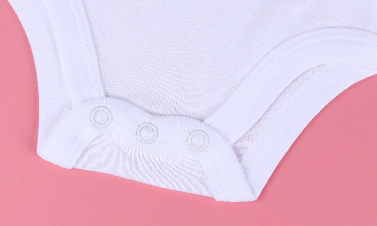 đ¶ Combinaison BĂ©bĂ© Unisexe Blanche â Motif Couronne Cristal â 3 Ă 24 Moisâą - PlanĂšte bĂ©bĂ©