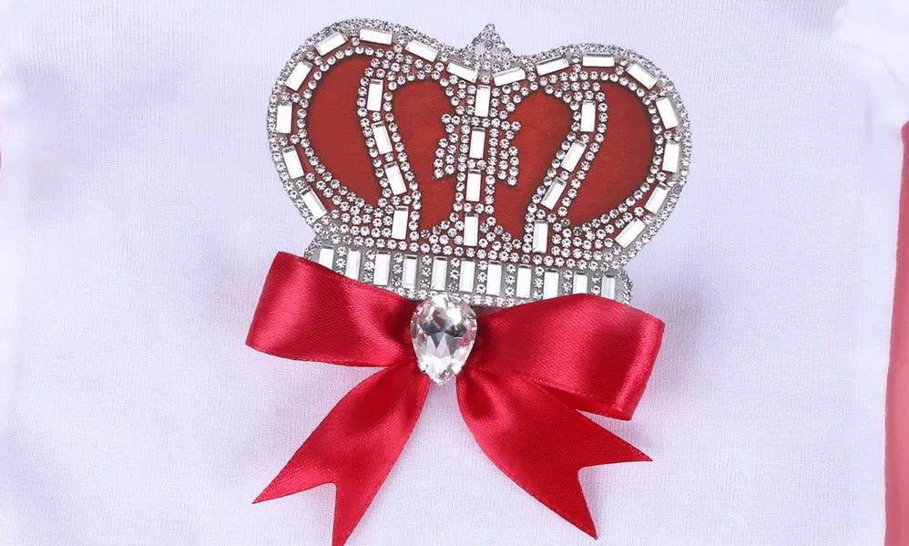 đ¶ Combinaison BĂ©bĂ© Unisexe Blanche â Motif Couronne Cristal â 3 Ă 24 Moisâą - PlanĂšte bĂ©bĂ©