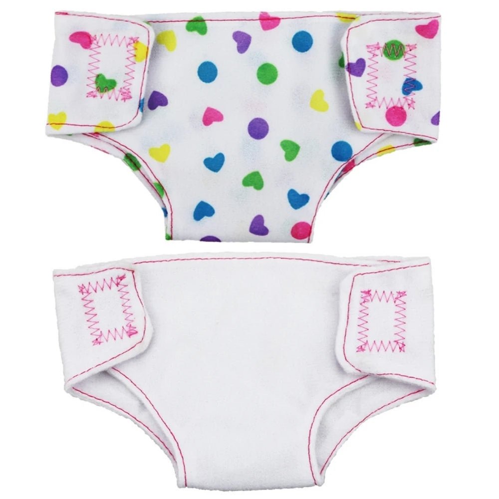 Lot de 2 Couches & Sous - vêtements pour Poupées - Planète bébé