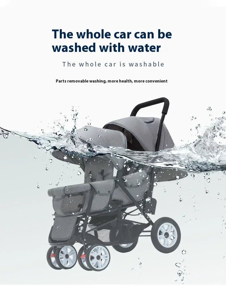 Poussette Jumeaux Haute Qualité - Planète bébé