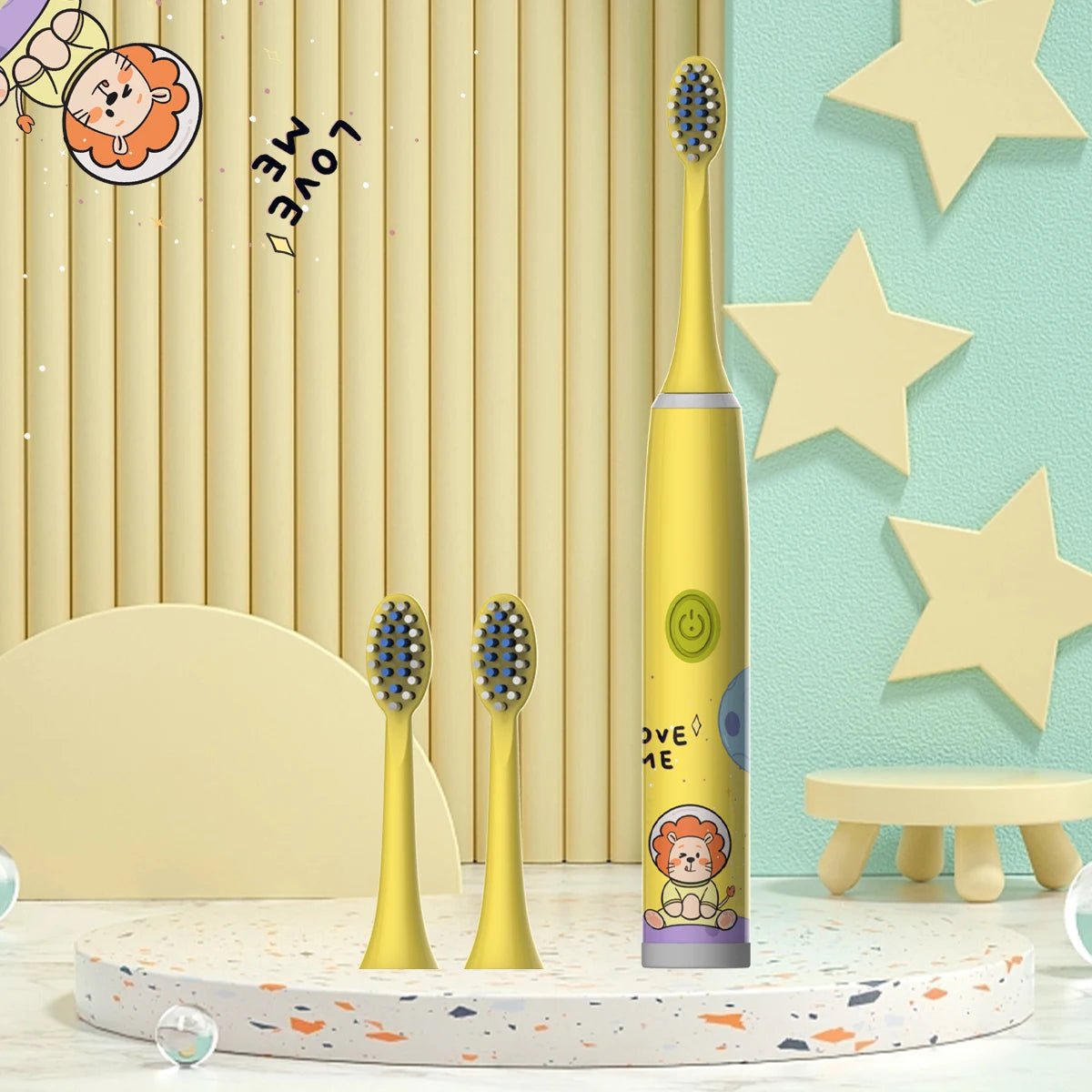 Brosse à Dents Électrique Enfant – Ultra - Doux & Nettoyage Ludique (Sans Pile)™ - Planète bébé