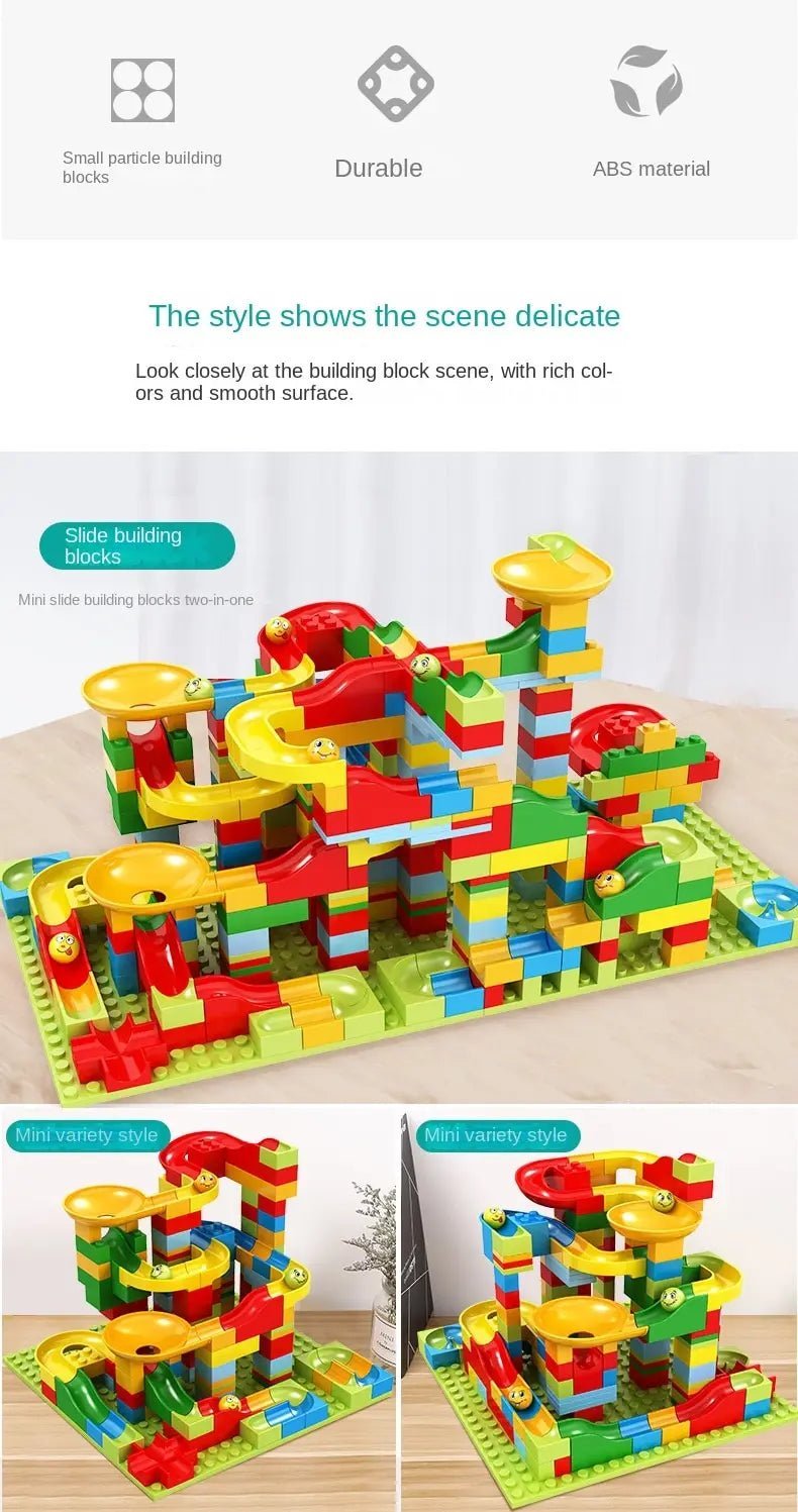 Circuit Billes à Assembler – Jeu de Construction DIY Enfant – Puzzle Éducatif avec Petites Pièces – Cadeau Créatif 6 Ans+™ - Planète bébé
