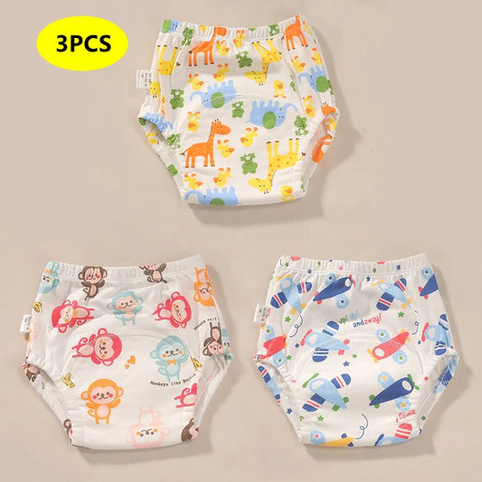 🩲👶 Culotte d'Apprentissage Bébé – Coton Lavable – Couleur Unie – 1 à 3 Ans™