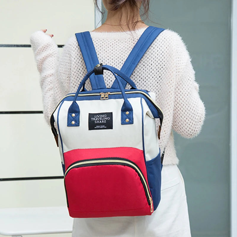 🎒👶 Sac à Langer Maman en Toile – Grande Capacité & Isolation Thermique – Sac à Dos de Voyage Multifonctionnel™ - Planète bébé
