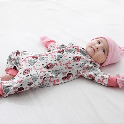 Barboteuse - UnisexRompers™ - Ours Rose - Planète bébé