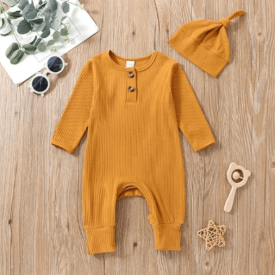 Barboteuse - UnisexRompers™ - Orange - Planète bébé