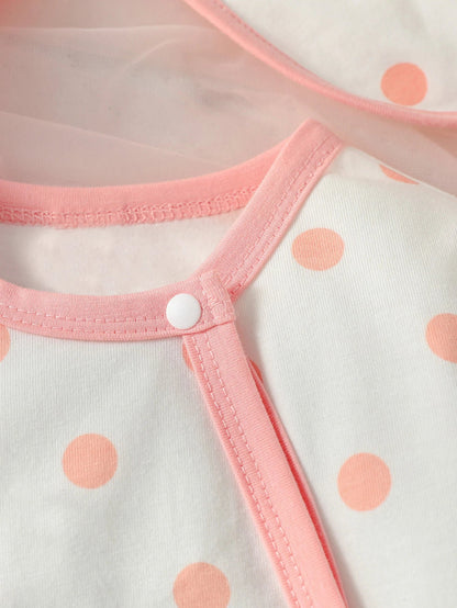 Ensemble Bébé Fille™ – 4 Pièces Polka Dot avec Patch Ours - Planète bébé