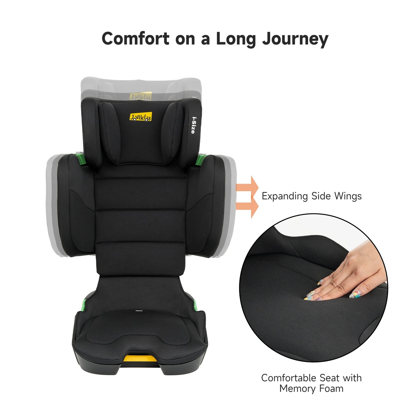 Siège Auto Jovikids Rober – Rehausseur avec Dossier Haut - Planète bébé