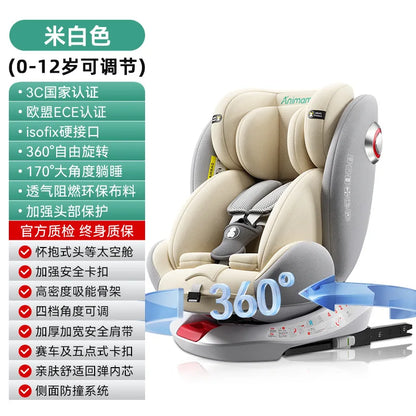 Siège Auto Bébé 360° Rotatif – ISOFIX – Norme ECE R129