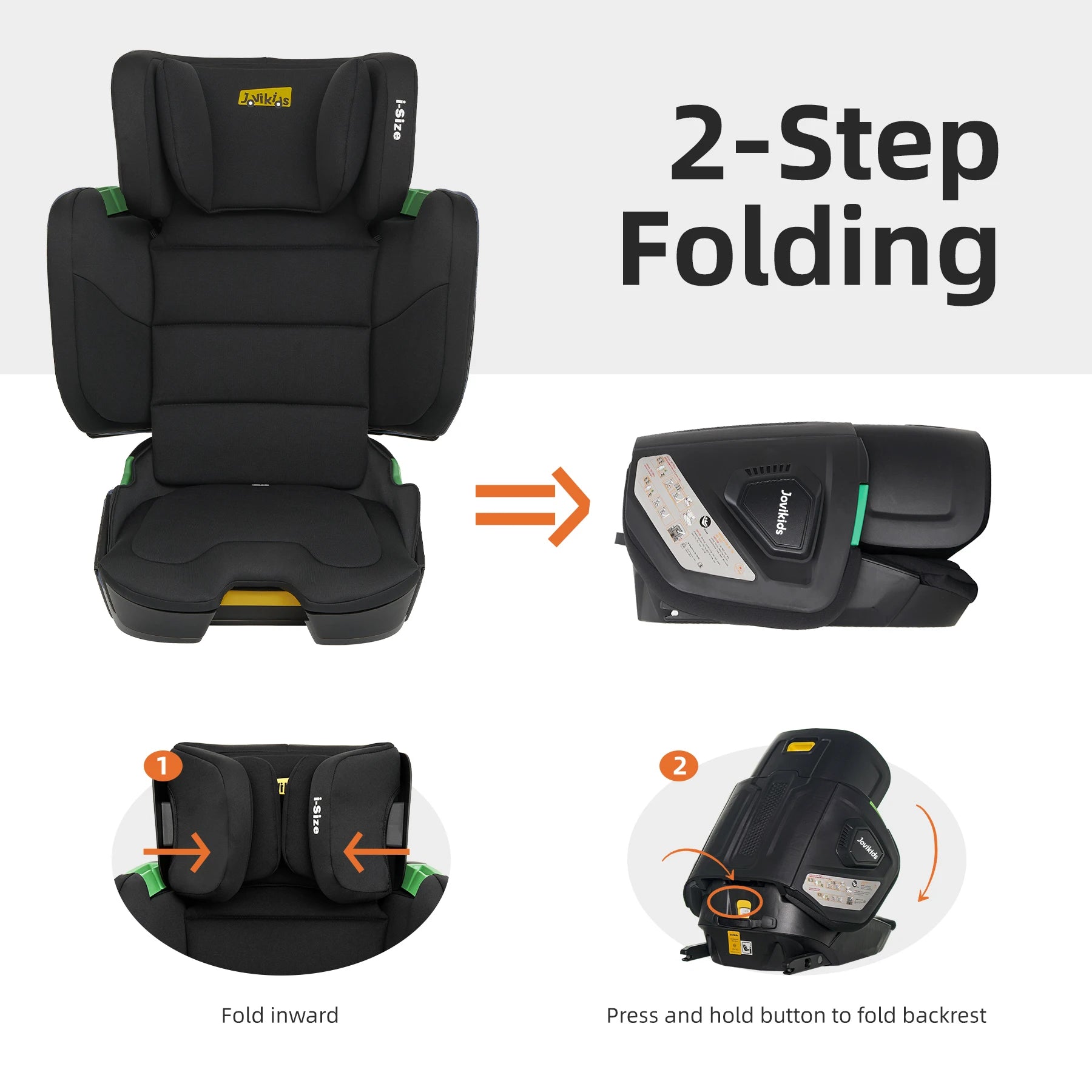 Siège Auto Jovikids Rober – Rehausseur avec Dossier Haut - Planète bébé