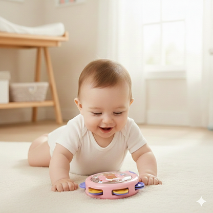 Jouets d'Éveil Musicaux pour Bébé – Tambours et Tambourins à Main – Instruments de Percussion ABS™