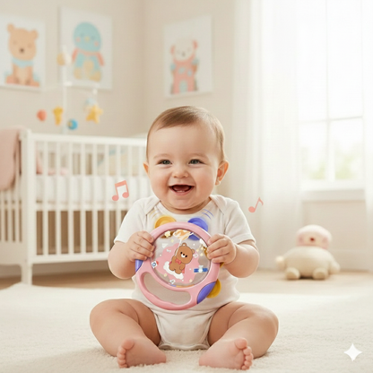 Jouets d'Éveil Musicaux pour Bébé – Tambours et Tambourins à Main – Instruments de Percussion ABS™