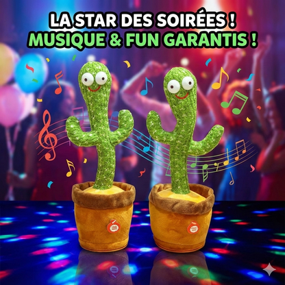 Cactus Dansant et Parlant Électronique pour Enfants – Peluche Musicale Interactive avec 120 Chansons et Lumières™