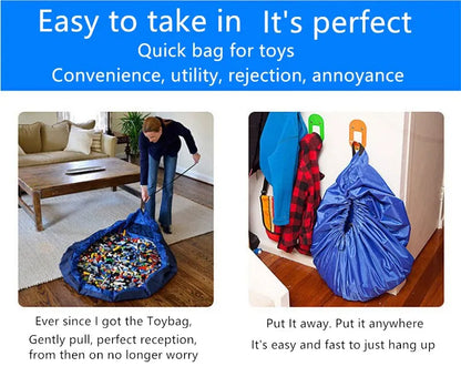 🎒🧸 Tapis de Jeu et Sac de Rangement pour Jouets – Grand Format Durable &amp; Pliable – Idéal Enfants &amp; Parents™ - Planète bébé