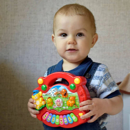 Jouet Musical Bébé avec Sons d’Animaux – Piano Éducatif Lumineux™