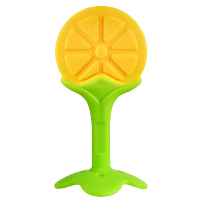 🍓👶 Jouet de Dentition Bébé – Sucette à Mâcher en Silicone en Forme de Fruit™