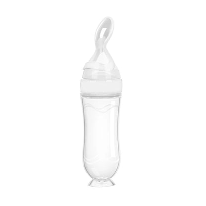 🥄 Biberon Cuillère en Silicone – Pour Nourrissons – Aliment Liquide ou Semi-Liquide – Sans BPA – Facile à Presser™