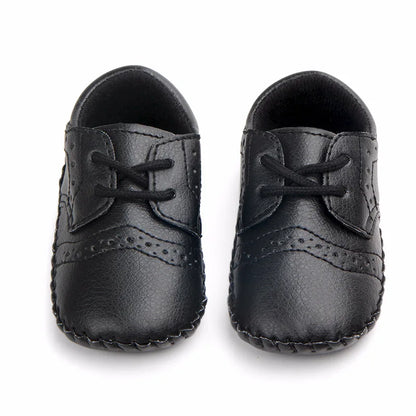 Chaussures Rétro en Cuir Antidérapantes pour Nouveau-né et Tout-petit™