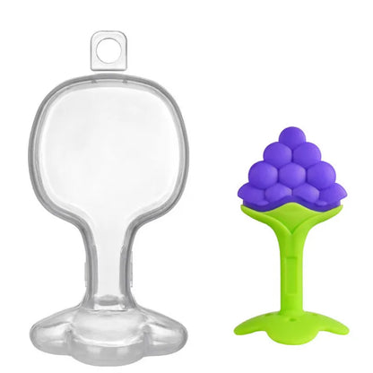 🍓👶 Jouet de Dentition Bébé – Sucette à Mâcher en Silicone en Forme de Fruit™