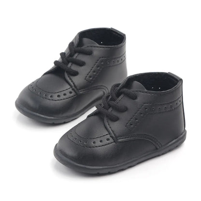 Chaussures Rétro en Cuir Antidérapantes pour Nouveau-né et Tout-petit™