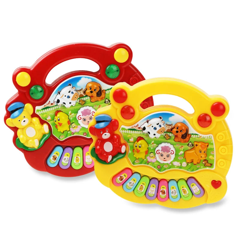 Jouet Musical Bébé avec Sons d’Animaux – Piano Éducatif Lumineux™