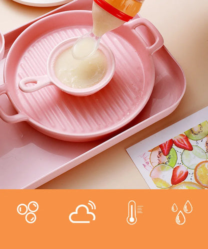 🥄 Biberon Cuillère en Silicone – Pour Nourrissons – Aliment Liquide ou Semi-Liquide – Sans BPA – Facile à Presser™