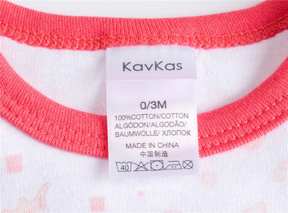 👶 Lot de 3 ou 6 Bodies Bébé – Kavkas | Coton Doux &amp; Style Mignon – Garçon &amp;Fille™