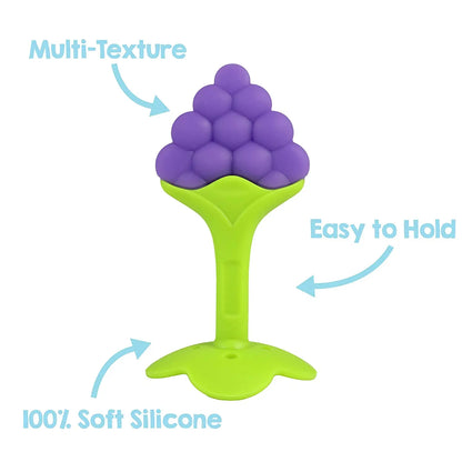 🍓👶 Jouet de Dentition Bébé – Sucette à Mâcher en Silicone en Forme de Fruit™ - Planète bébé