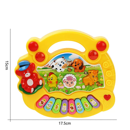 Jouet Musical Bébé avec Sons d’Animaux – Piano Éducatif Lumineux™