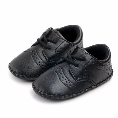 Chaussures Rétro en Cuir Antidérapantes pour Nouveau-né et Tout-petit™