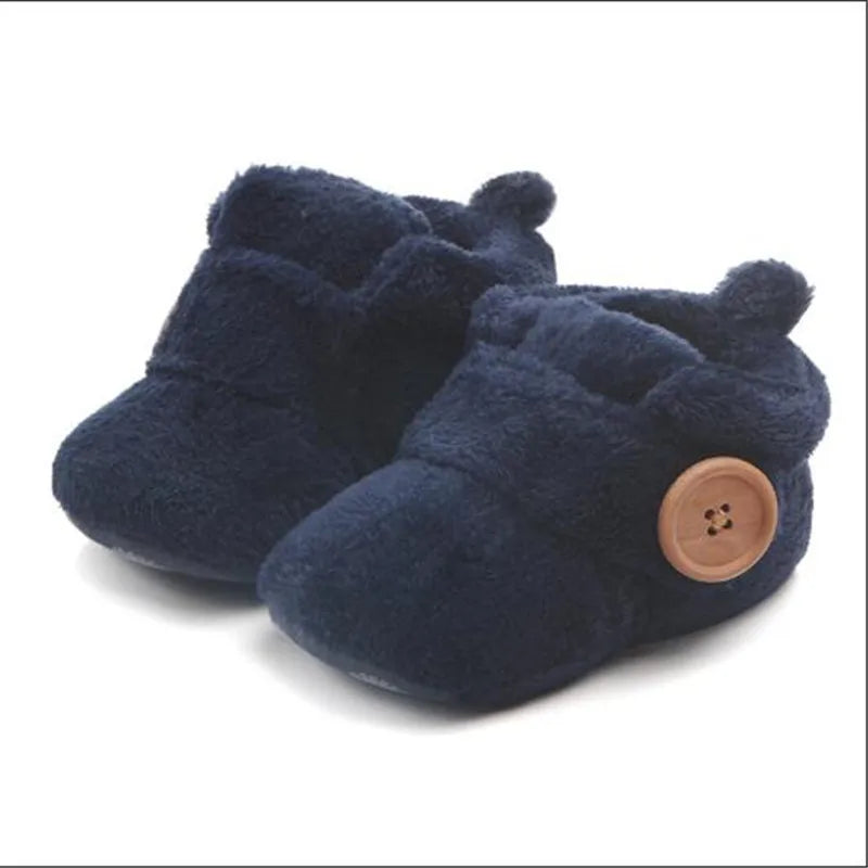 Chaussons Hiver Bébé Chauds – Premiers Pas Antidérapants &amp; Semelle Souple™