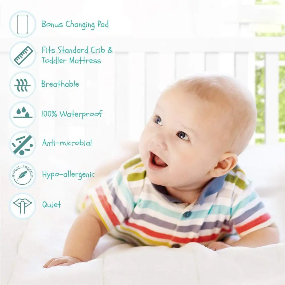 Protège-Matelas Bébé Imperméable Respirant"