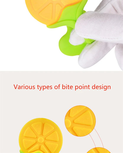🍓👶 Jouet de Dentition Bébé – Sucette à Mâcher en Silicone en Forme de Fruit™ - Planète bébé