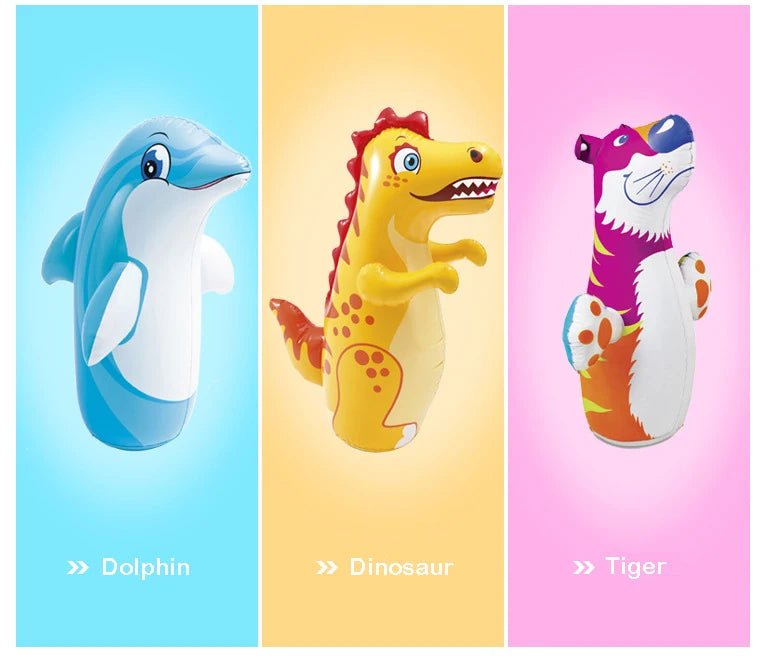 🦖 Sac de Boxe Gonflable Tumbler pour Enfants – Jouet Ludique &amp; Anti - Stress™ - Planète bébé