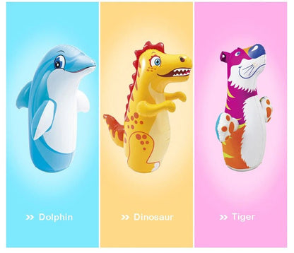 🦖 Sac de Boxe Gonflable Tumbler pour Enfants – Jouet Ludique &amp; Anti - Stress™ - Planète bébé