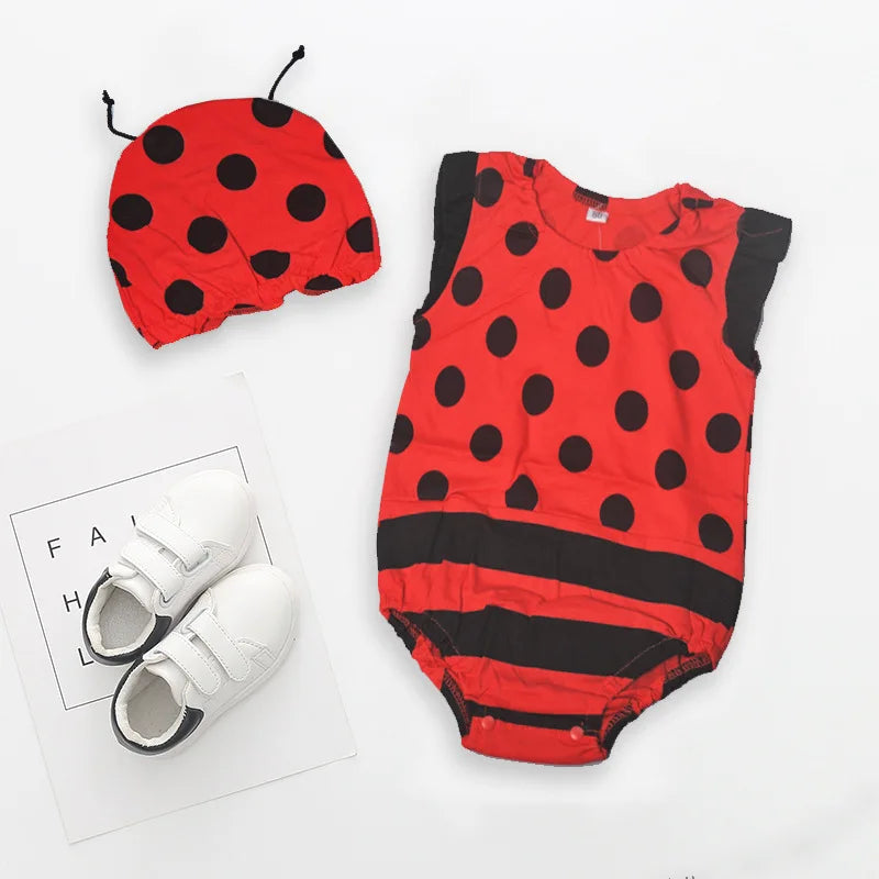 👶🎀 Ensemble Body &amp; Chapeau pour Bébé – Été – Coton Doux – Imprimé Adorable – 0 à 12 Mois™ - Planète bébé