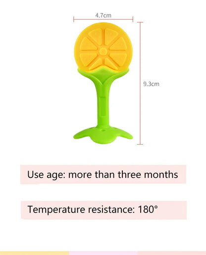 🍓👶 Jouet de Dentition Bébé – Sucette à Mâcher en Silicone en Forme de Fruit™ - Planète bébé