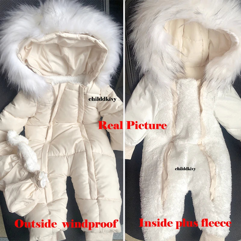 Combinaison Hiver Chaude avec Gants pour Bébé™