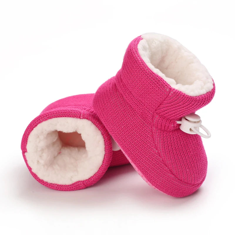 🧣❄️ Bottillons d’Hiver Bébé – Coton Chaud &amp; Semelle Antidérapante – Premiers Pas – 0 à 18 Mois™