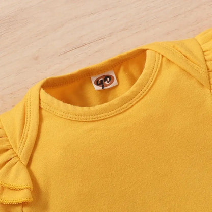 🌸👶 Ensemble Bébé Fille 3 Pièces – Body Manches Courtes + Pantalon Fleuri + Bandeau – Mioglrie Été™ - Planète bébé