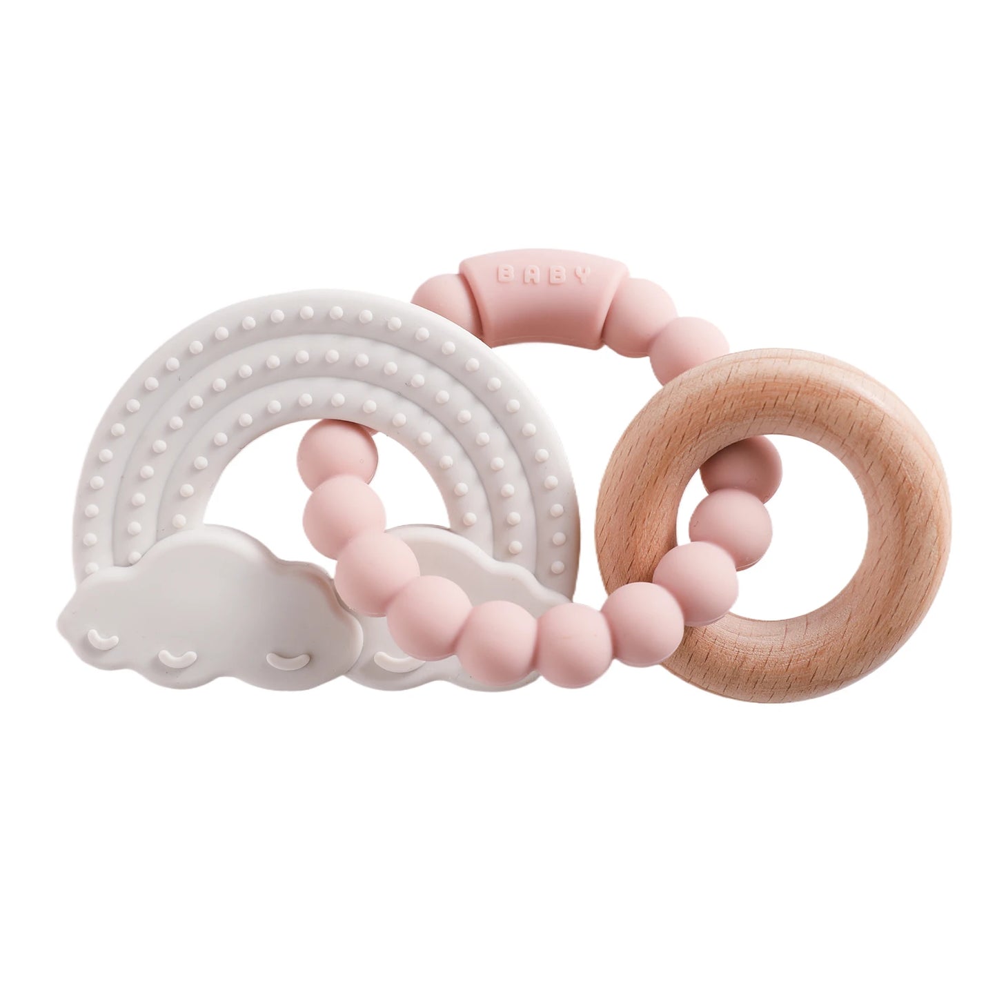 🪐👶 Anneau de Dentition Bébé – Silicone Alimentaire – Bracelet Sensoriel Planète – Dès 0 Mois™