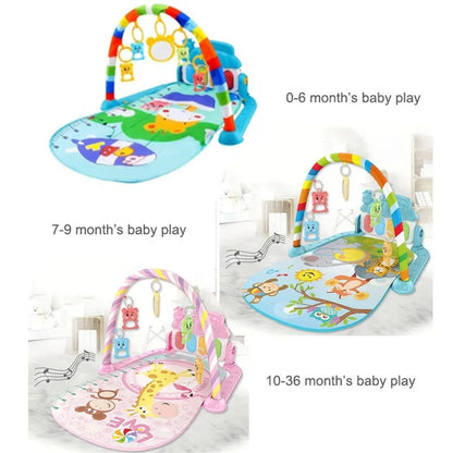 Tapis d’Éveil Musical Bébé avec Piano – Tapis d’Activité Éducatif 0 - 36 Mois - Planète bébé