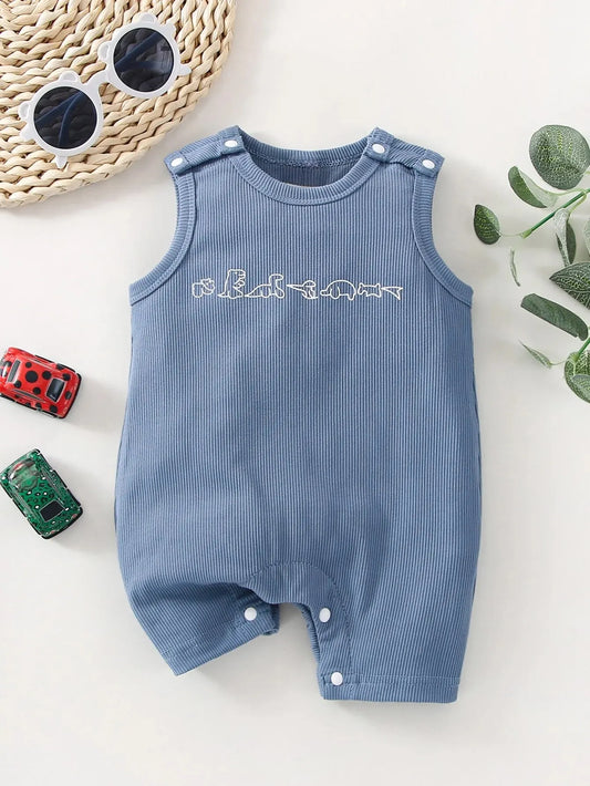 ☀️🏃♂️ Combinaison Sans Manches Été Bébé Garçon™ - Planète bébé