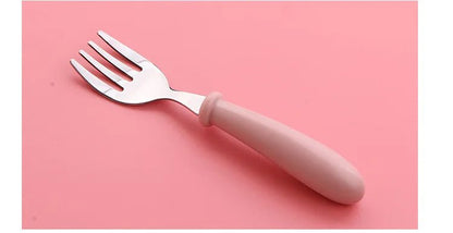 🍽️✨ Set de Couverts Enfant 3 pièces – Cuillère, Fourchette &amp; Boîte – Inox &amp; Sans BPA™ - Planète bébé