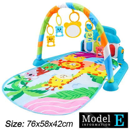Tapis d’Éveil Musical Bébé – Gym d’Activité avec Piano