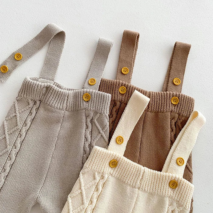 🧶🍂 Ensemble Bébé Tricoté – Style Coréen – Automne/Hiver – Unisexe 0-12 Mois™ - Planète bébé
