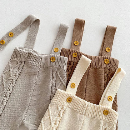 🧶🍂 Ensemble Bébé Tricoté – Style Coréen – Automne/Hiver – Unisexe 0-12 Mois™ - Planète bébé