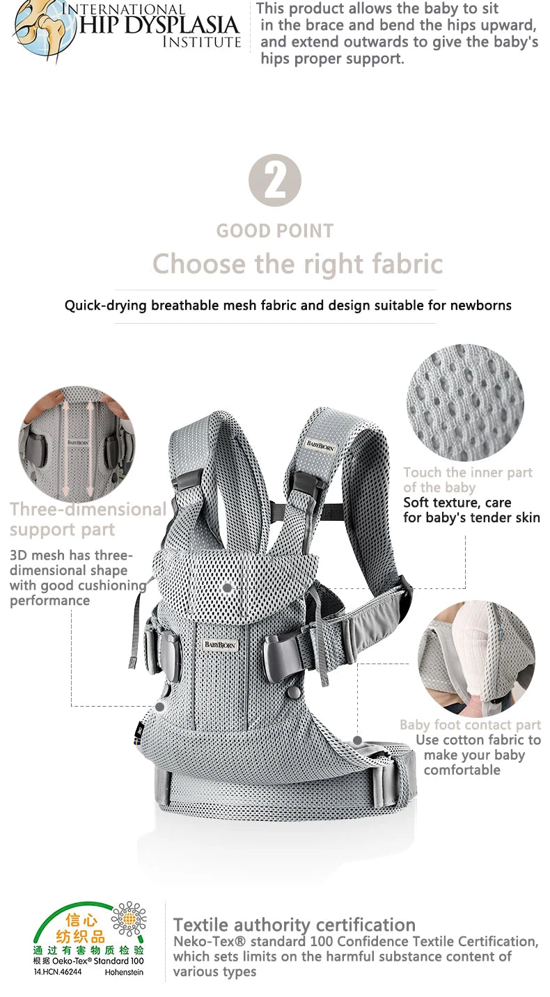 🧸 Porte-Bébé Ergonomique Kangourou – Portage Avant et Dorsal pour Nouveau-né et Bébé™ - Planète bébé