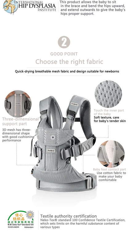 🧸 Porte-Bébé Ergonomique Kangourou – Portage Avant et Dorsal pour Nouveau-né et Bébé™ - Planète bébé